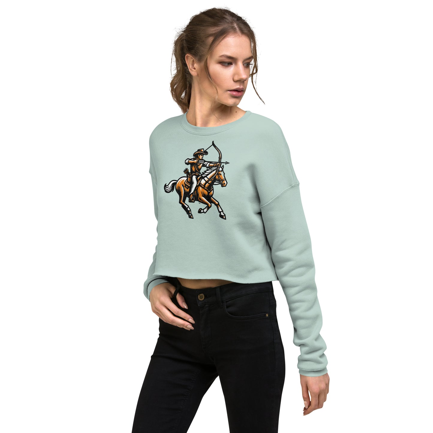 Cowboy Archer Women's Crop Sweatshirt