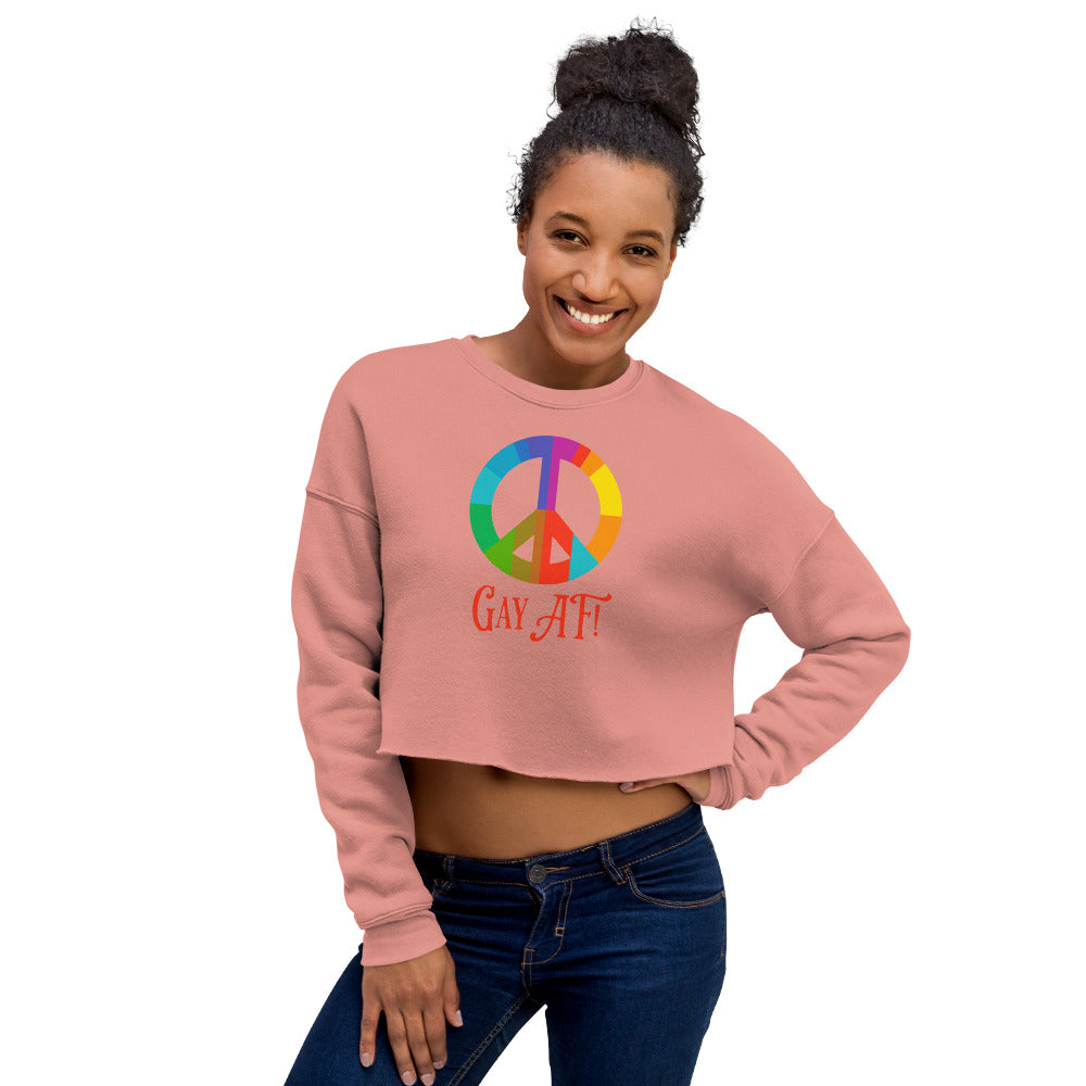 Gay AF! Women's Crop Sweatshirt