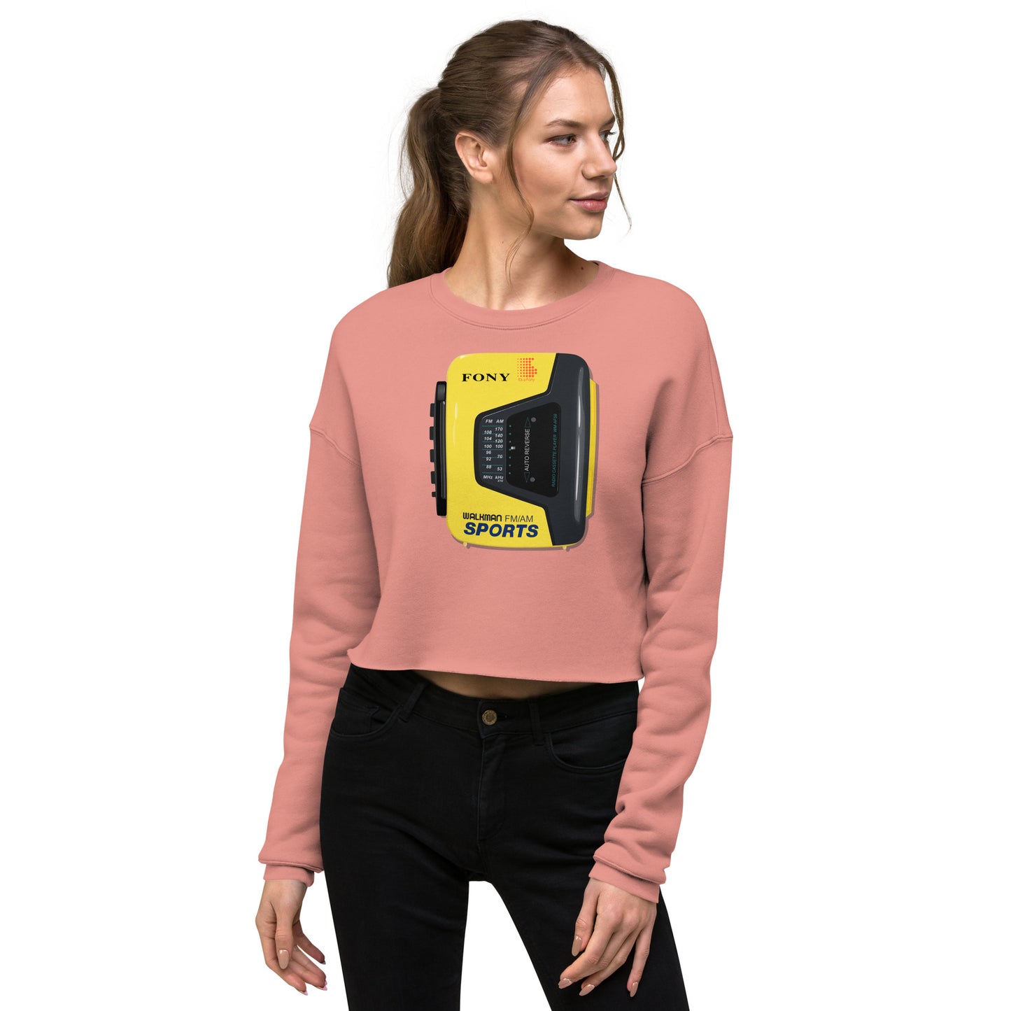 FONY Sports Walkman Women's Crop Sweatshirt