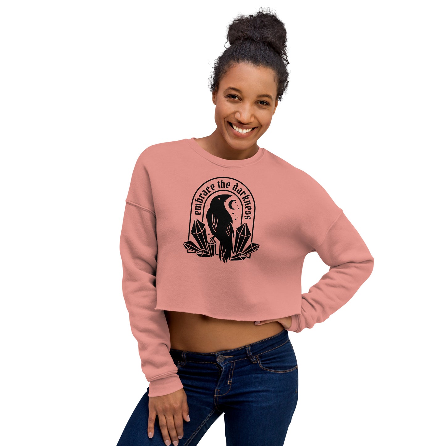 Embrace the Darkness Women's Crop Sweatshirt