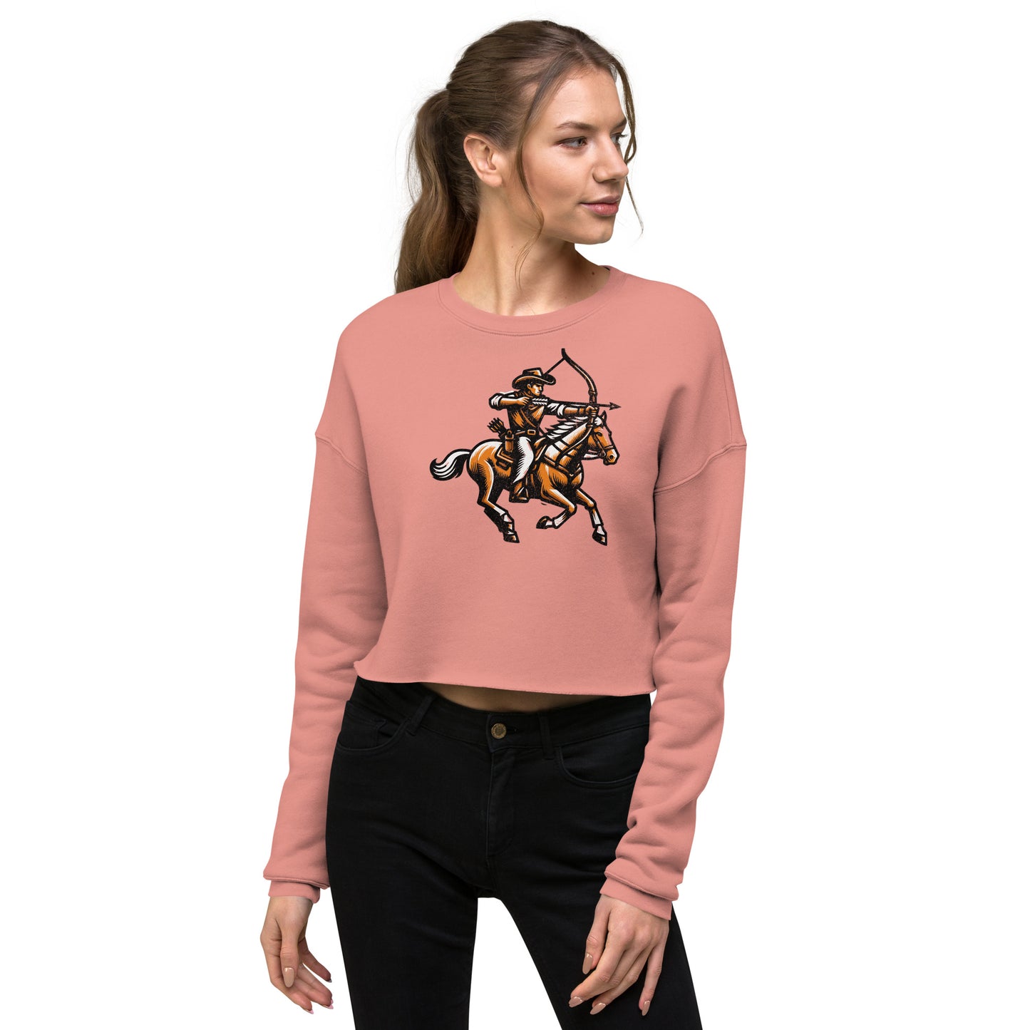 Cowboy Archer Women's Crop Sweatshirt