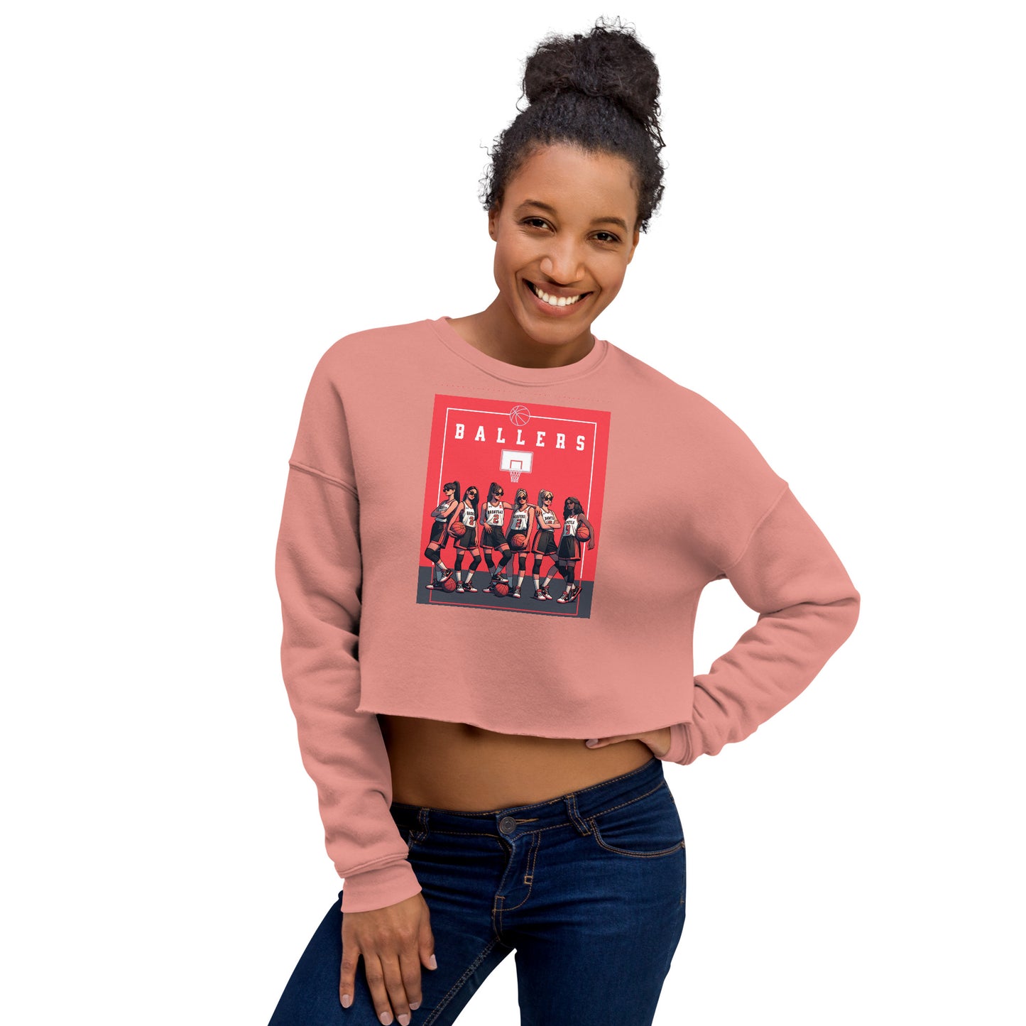 Basketball Ballers Women's Crop Sweatshirt