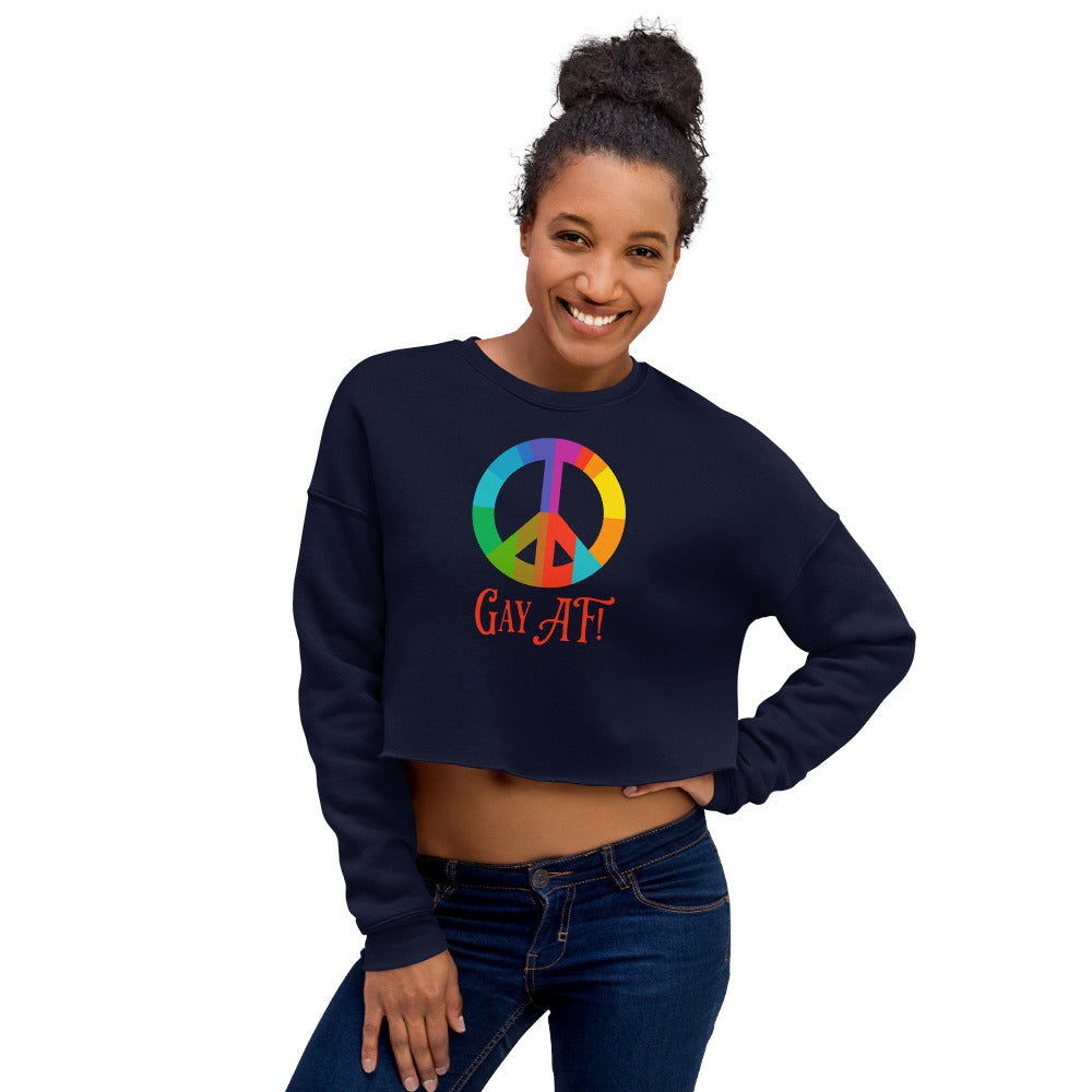 Gay AF! Women's Crop Sweatshirt