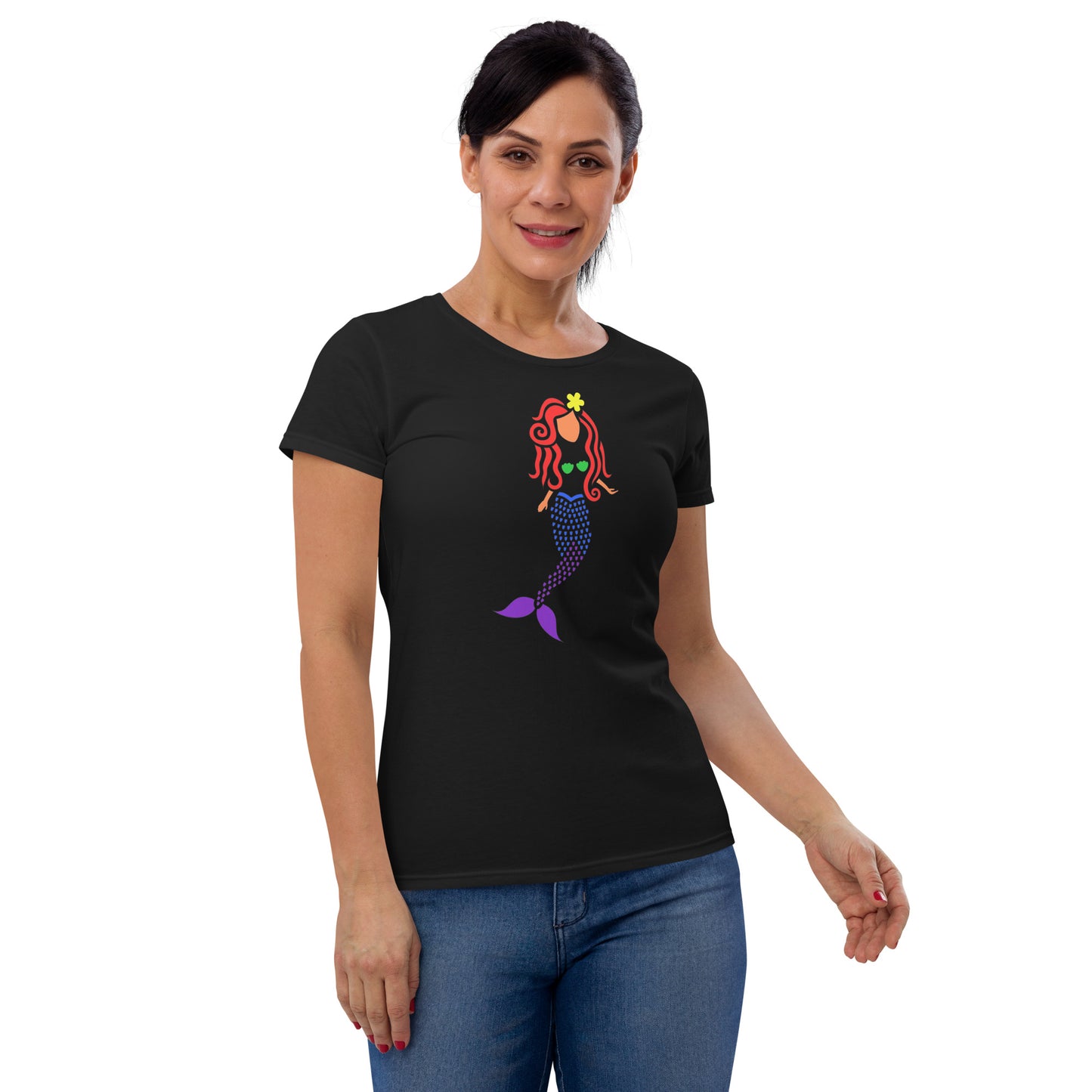 Rainbow Mermaid Women's Short Sleeve T-Shirt