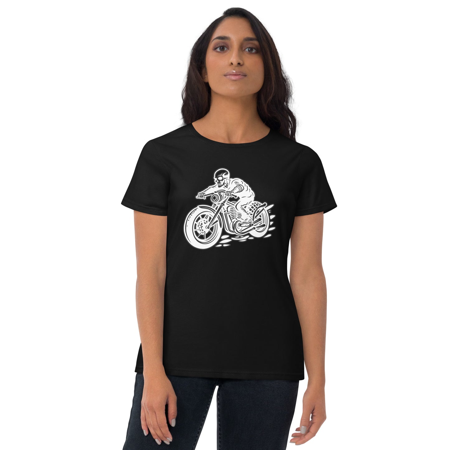 Skeleton Biker Women's Short Sleeve T-Shirt