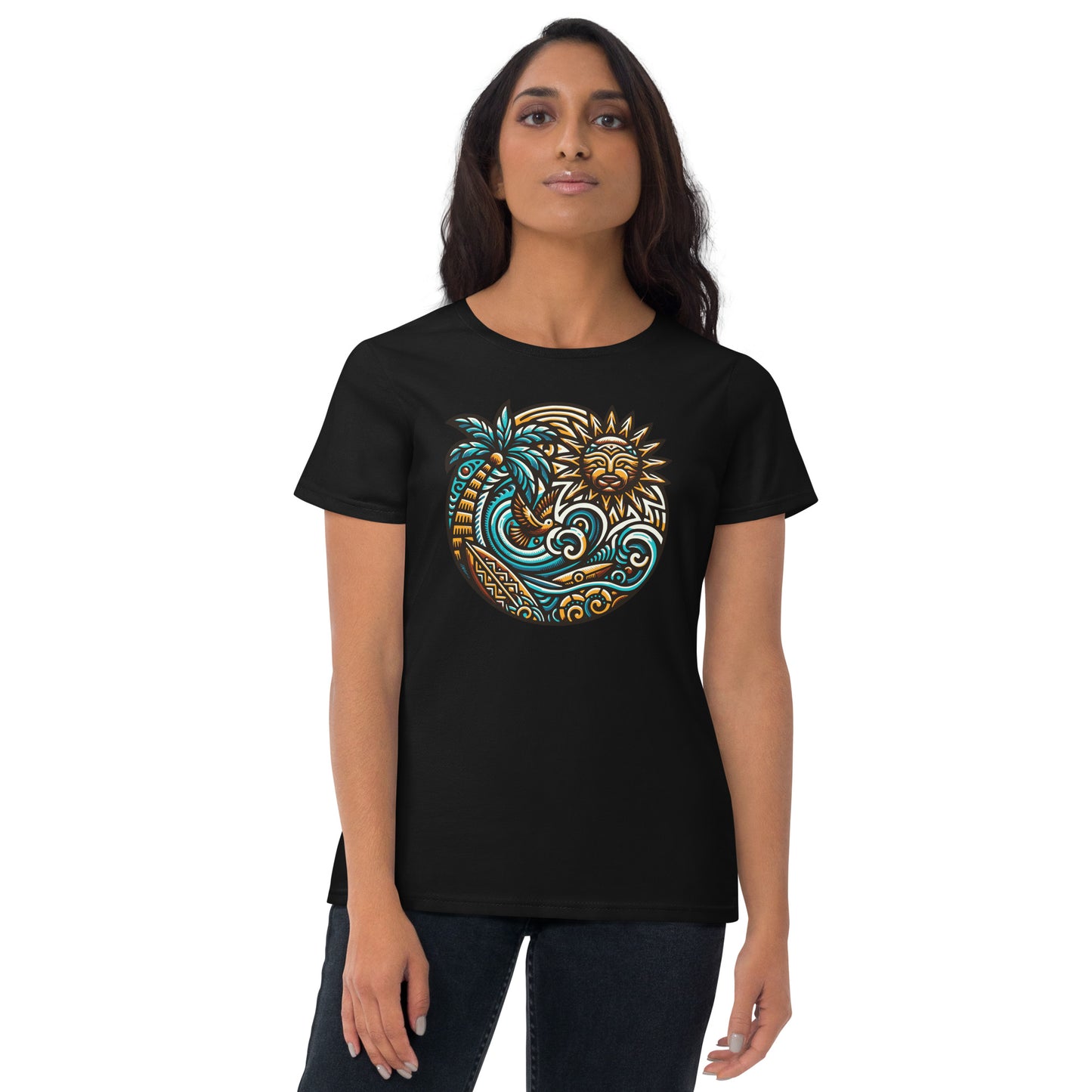 Tiki Beach Vibes Women's Short Sleeve T-Shirt