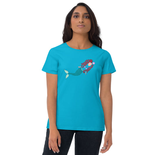 A Mermaid Under the Water Women's Short Sleeve T-Shirt