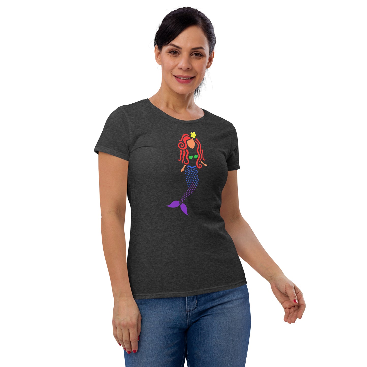 Rainbow Mermaid Women's Short Sleeve T-Shirt