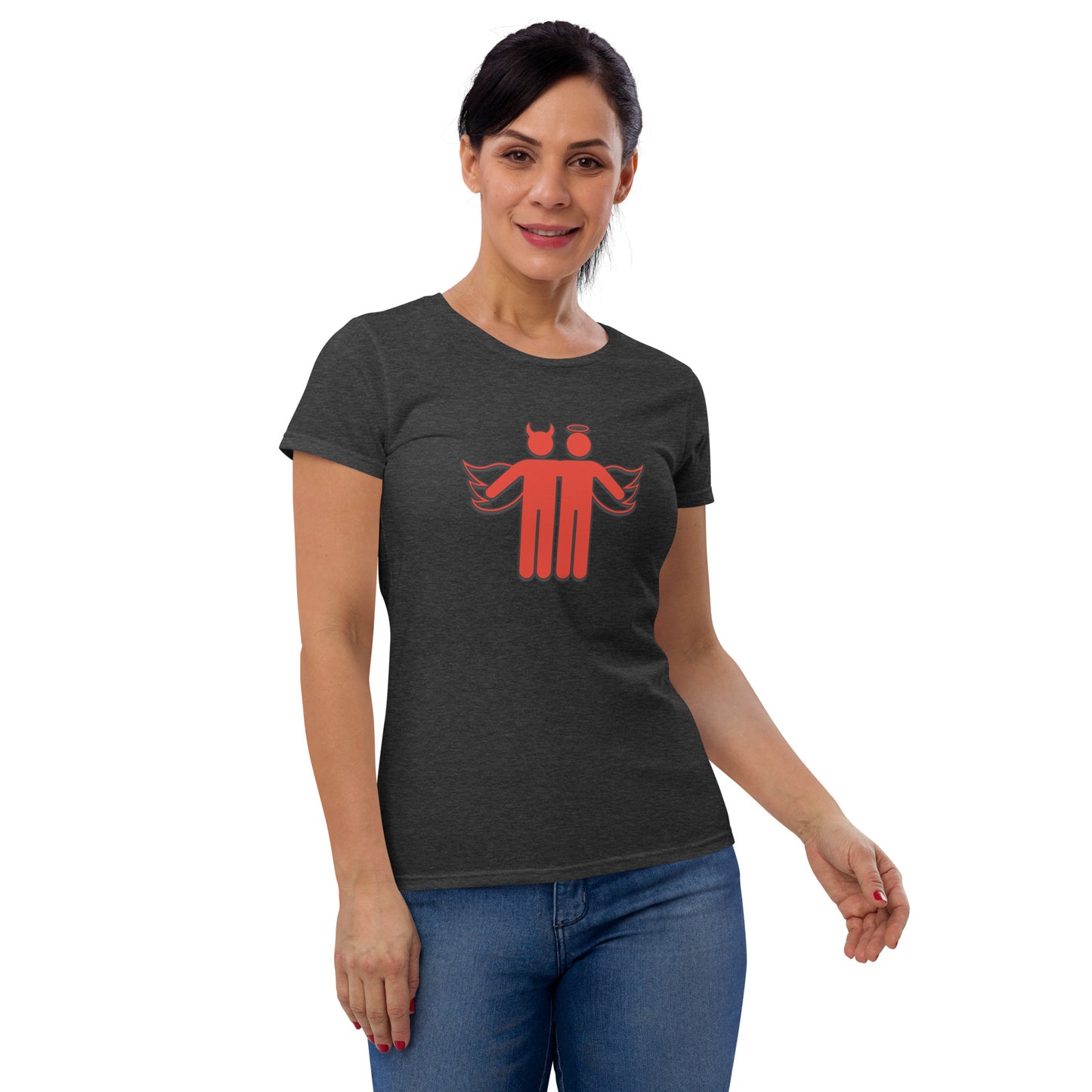 Devil & Angel Women's Short Sleeve T-Shirt