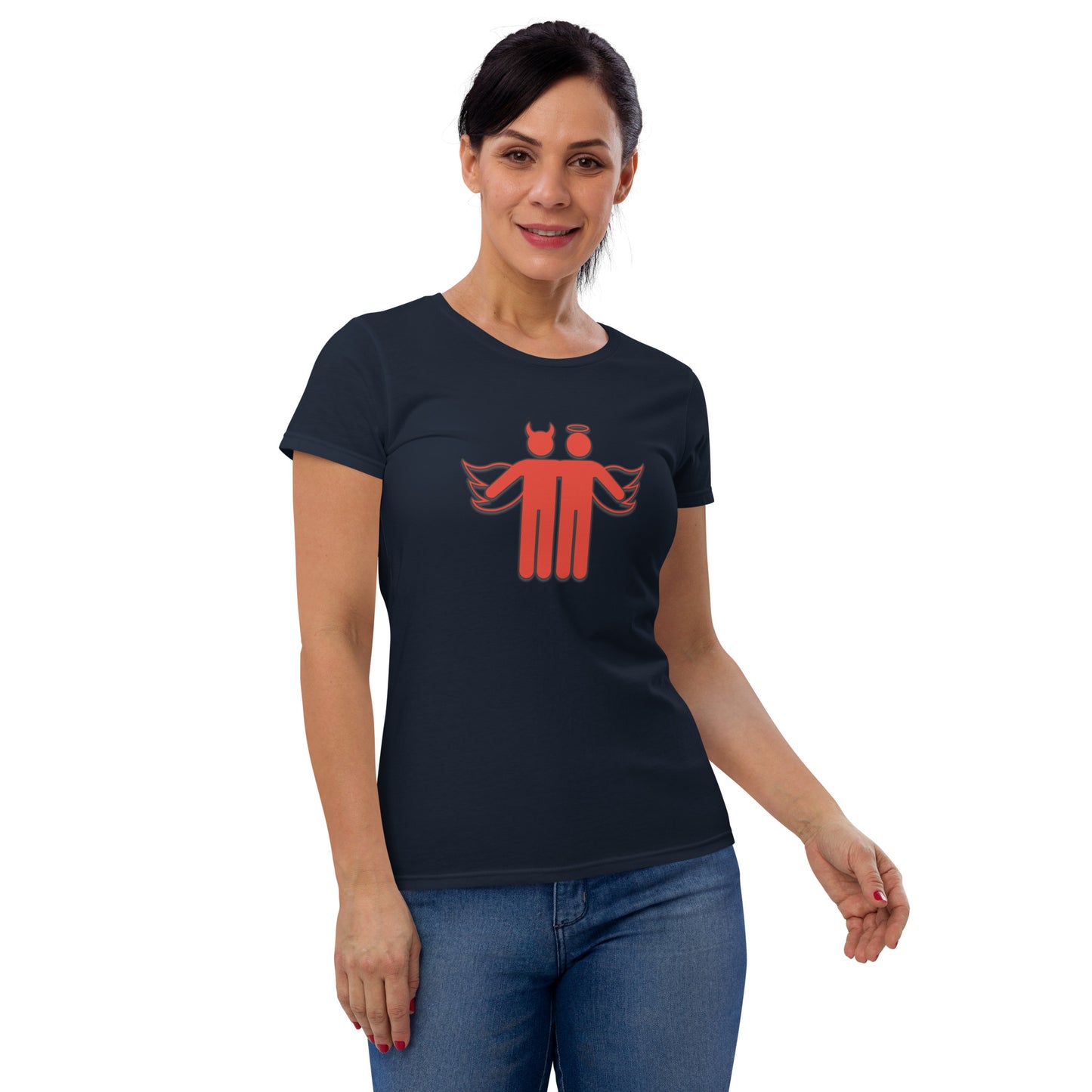 Devil & Angel Women's Short Sleeve T-Shirt