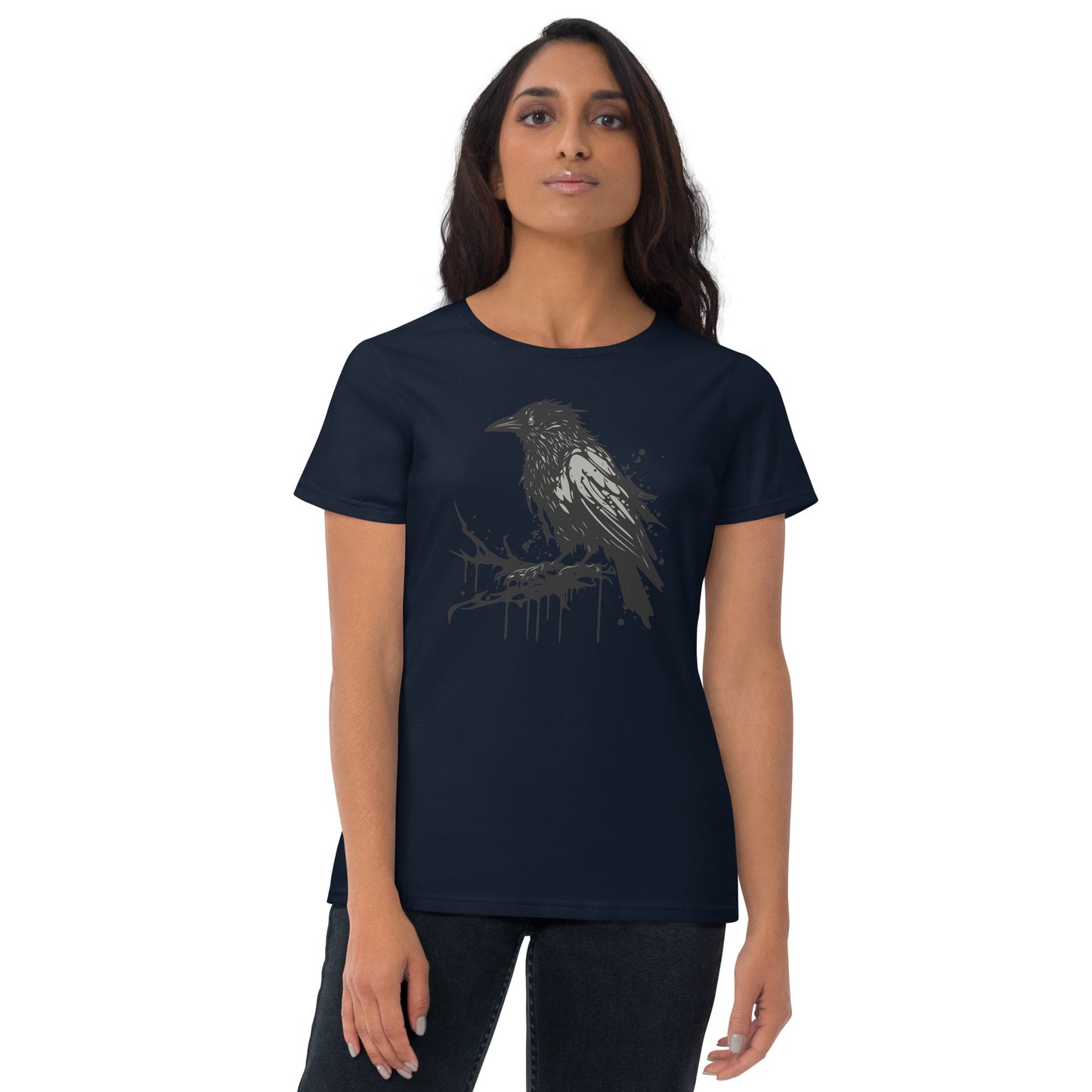 Raven Paint Splatter Women's Short Sleeve T-Shirt