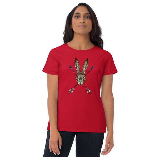 Archery Hunting Rabbits Women's Short Sleeve T-Shirt