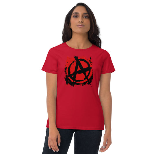 Anarchy Graffiti Women's Short Sleeve T-Shirt