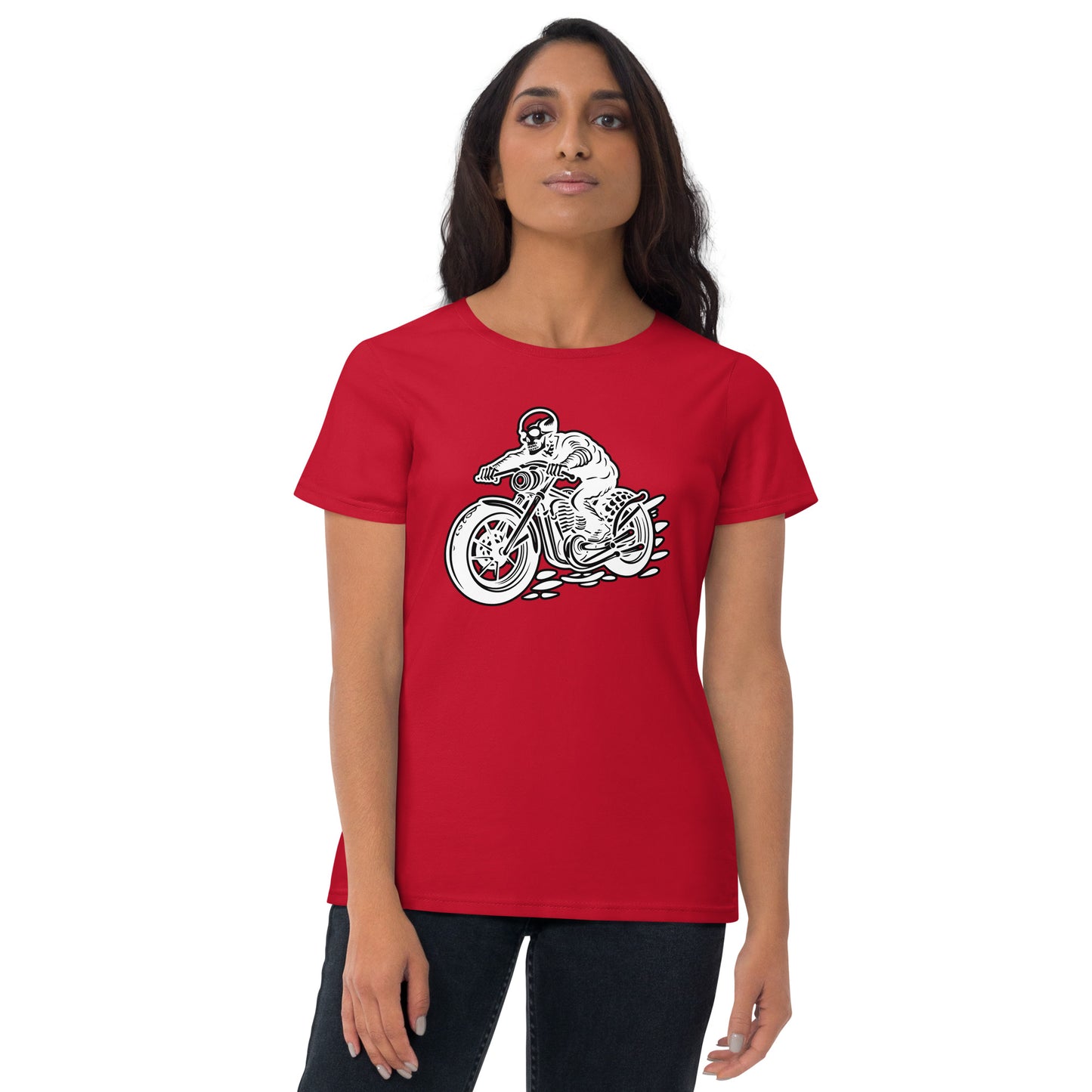 Skeleton Biker Women's Short Sleeve T-Shirt