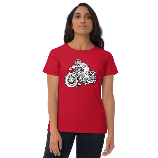 Skeleton Biker Women's Short Sleeve T-Shirt