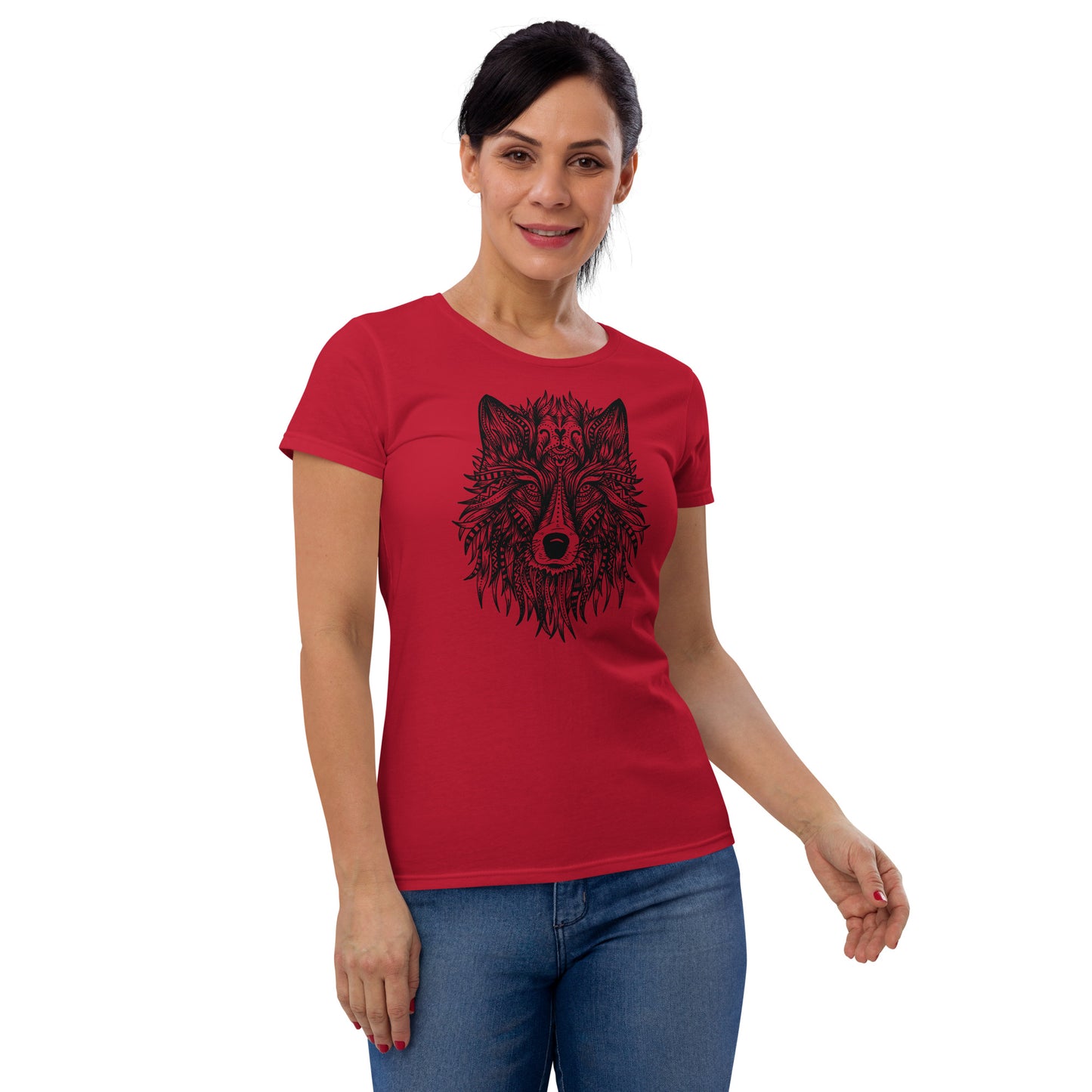 Wolf Mandala Women's Short Sleeve T-Shirt
