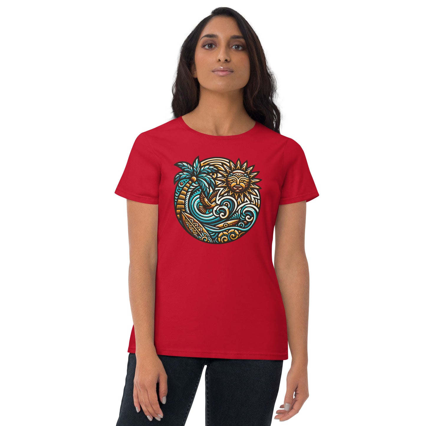 Tiki Beach Vibes Women's Short Sleeve T-Shirt