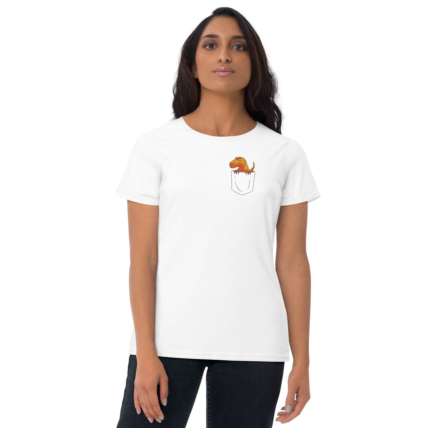 Pocket Dino Women's Short Sleeve T-Shirt