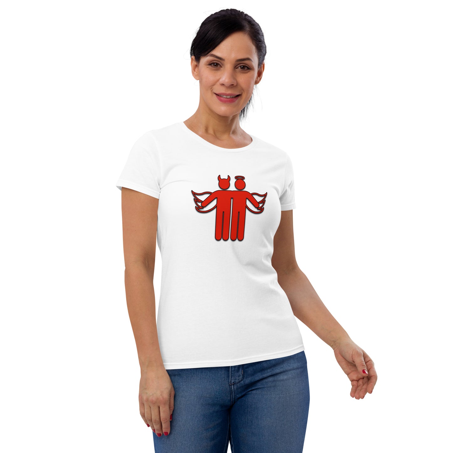 Devil & Angel Women's Short Sleeve T-Shirt