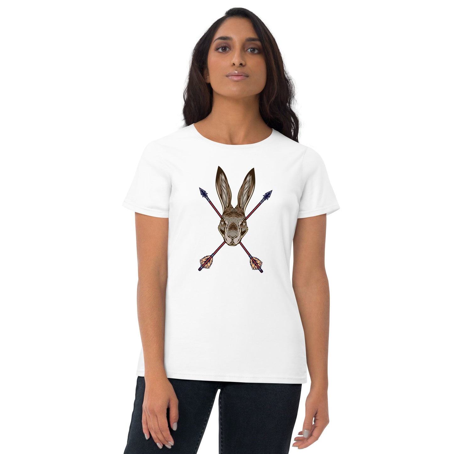 Archery Hunting Rabbits Women's Short Sleeve T-Shirt