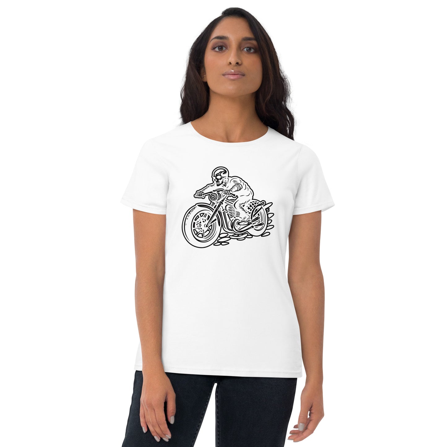 Skeleton Biker Women's Short Sleeve T-Shirt