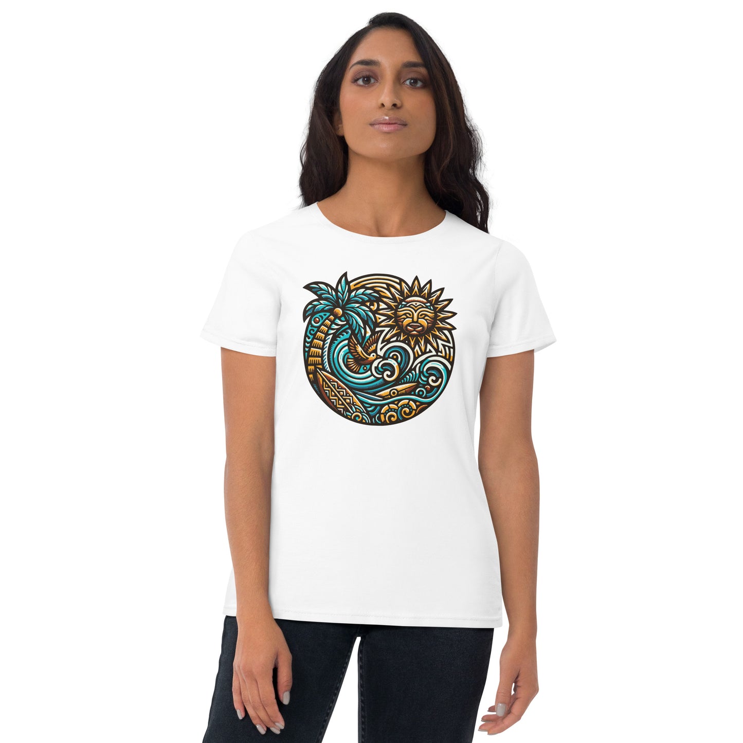 Tiki Beach Vibes Women's Short Sleeve T-Shirt