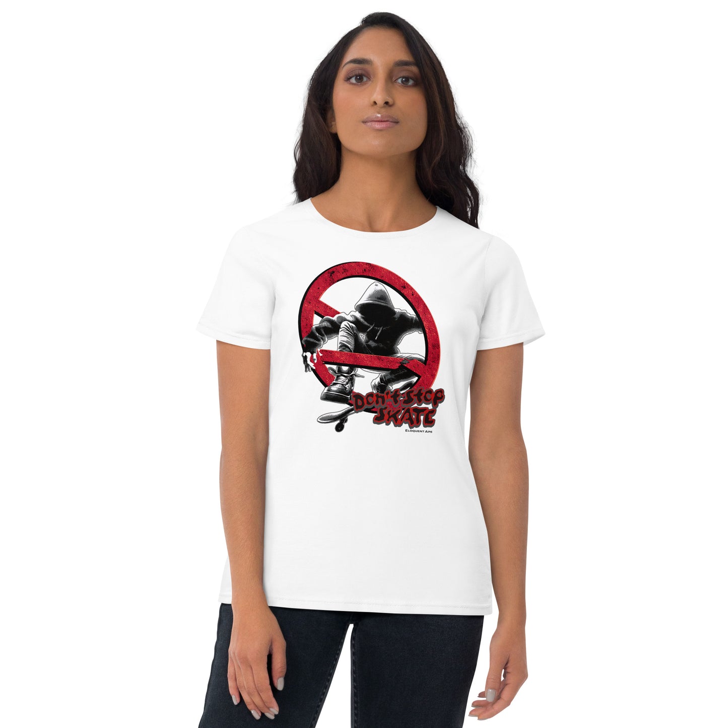 Don't Stop, Skate Women's Short Sleeve T-Shirt