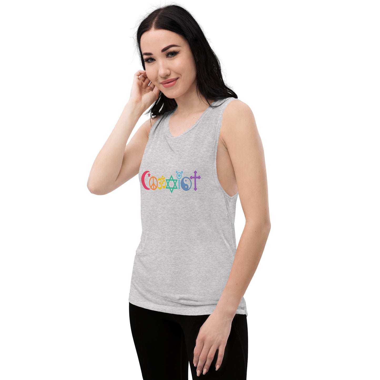 Coexist Rainbow Ladies’ Muscle Tank