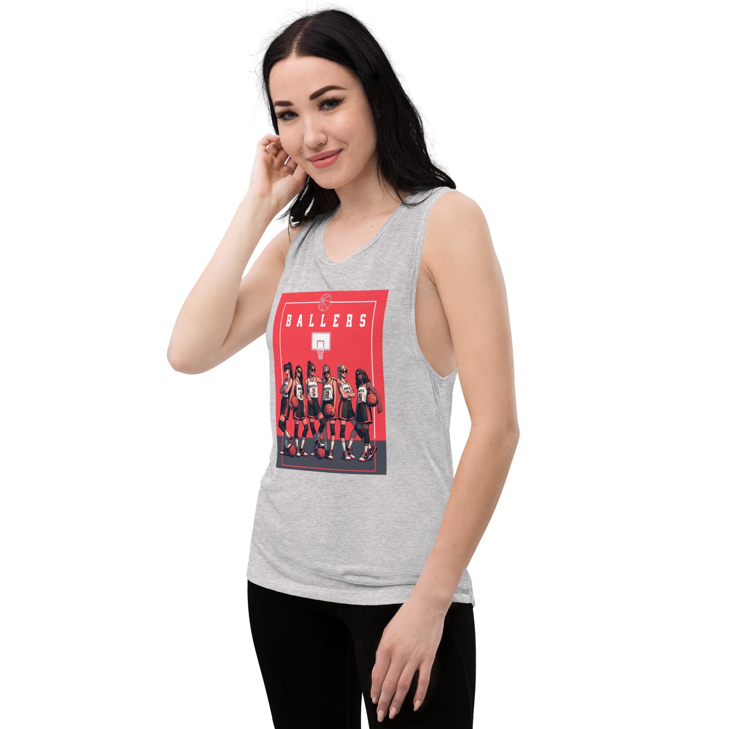 Basketball Ballers Ladies’ Muscle Tank