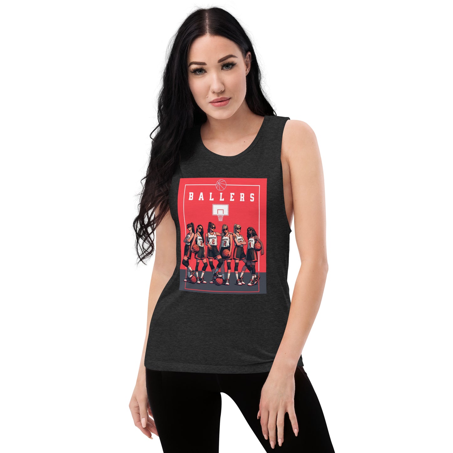 Basketball Ballers Ladies’ Muscle Tank