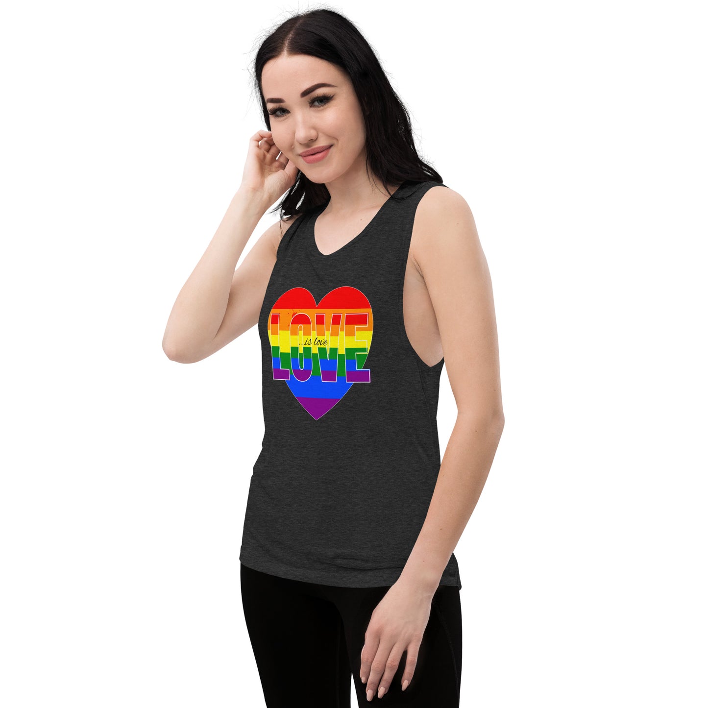 Love Is Love Ladies’ Muscle Tank