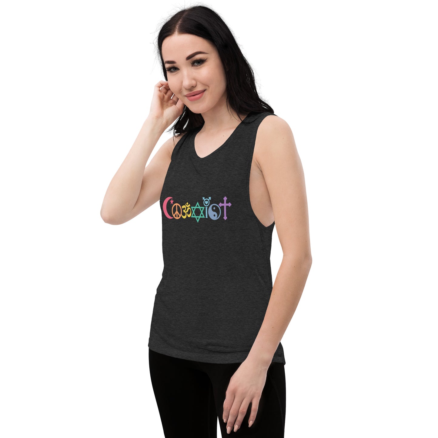 Coexist Rainbow Ladies’ Muscle Tank