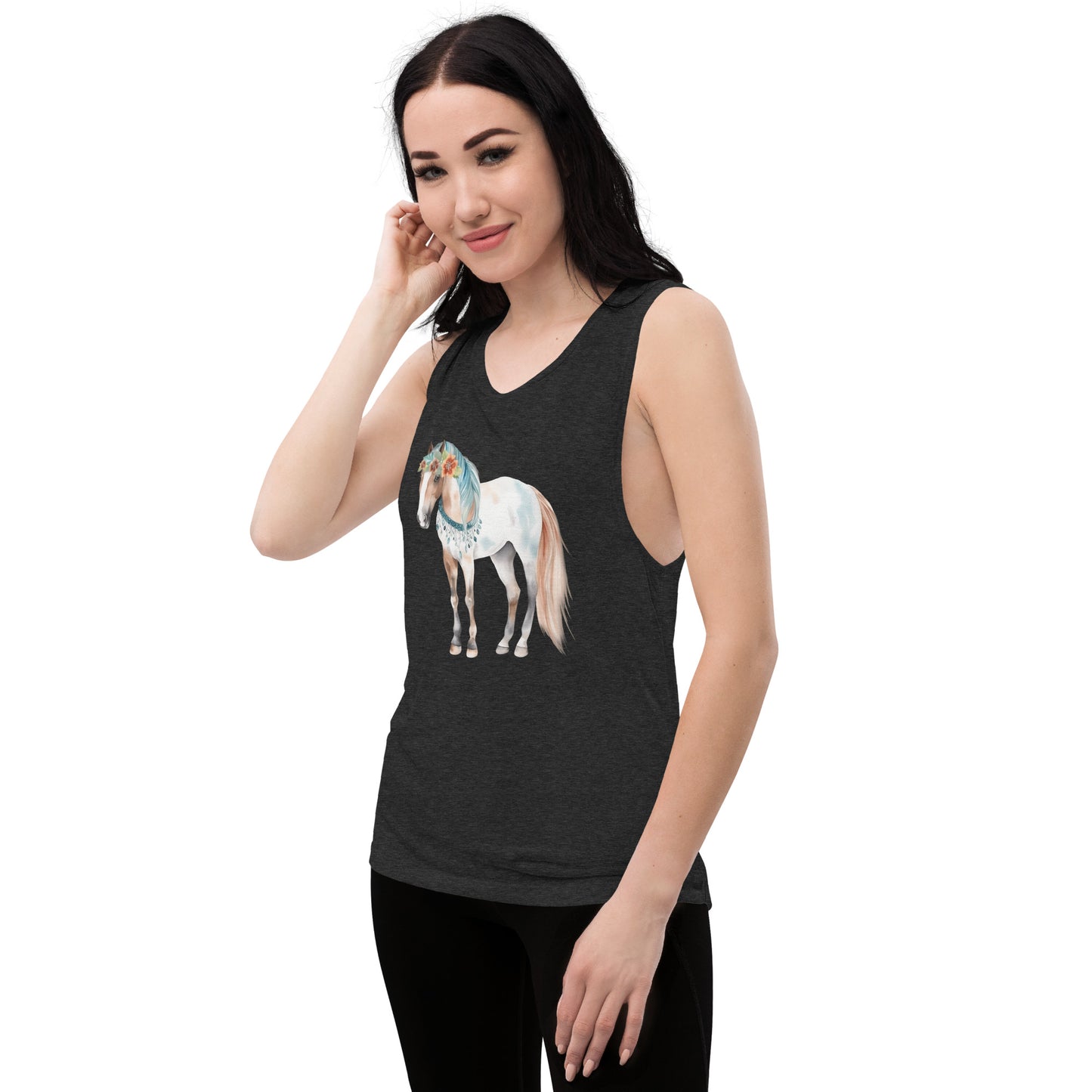 Storybook Horse Ladies’ Muscle Tank