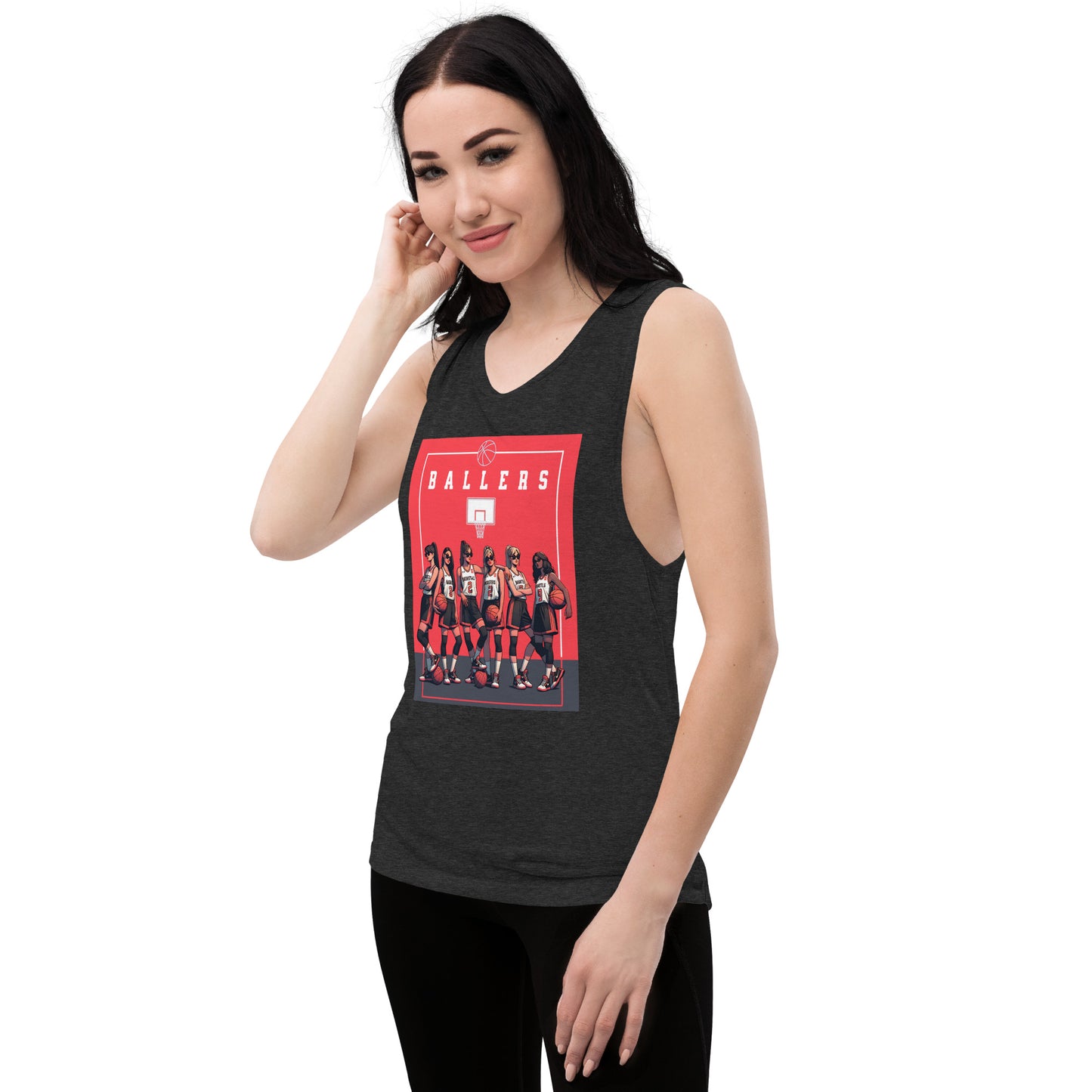 Basketball Ballers Ladies’ Muscle Tank