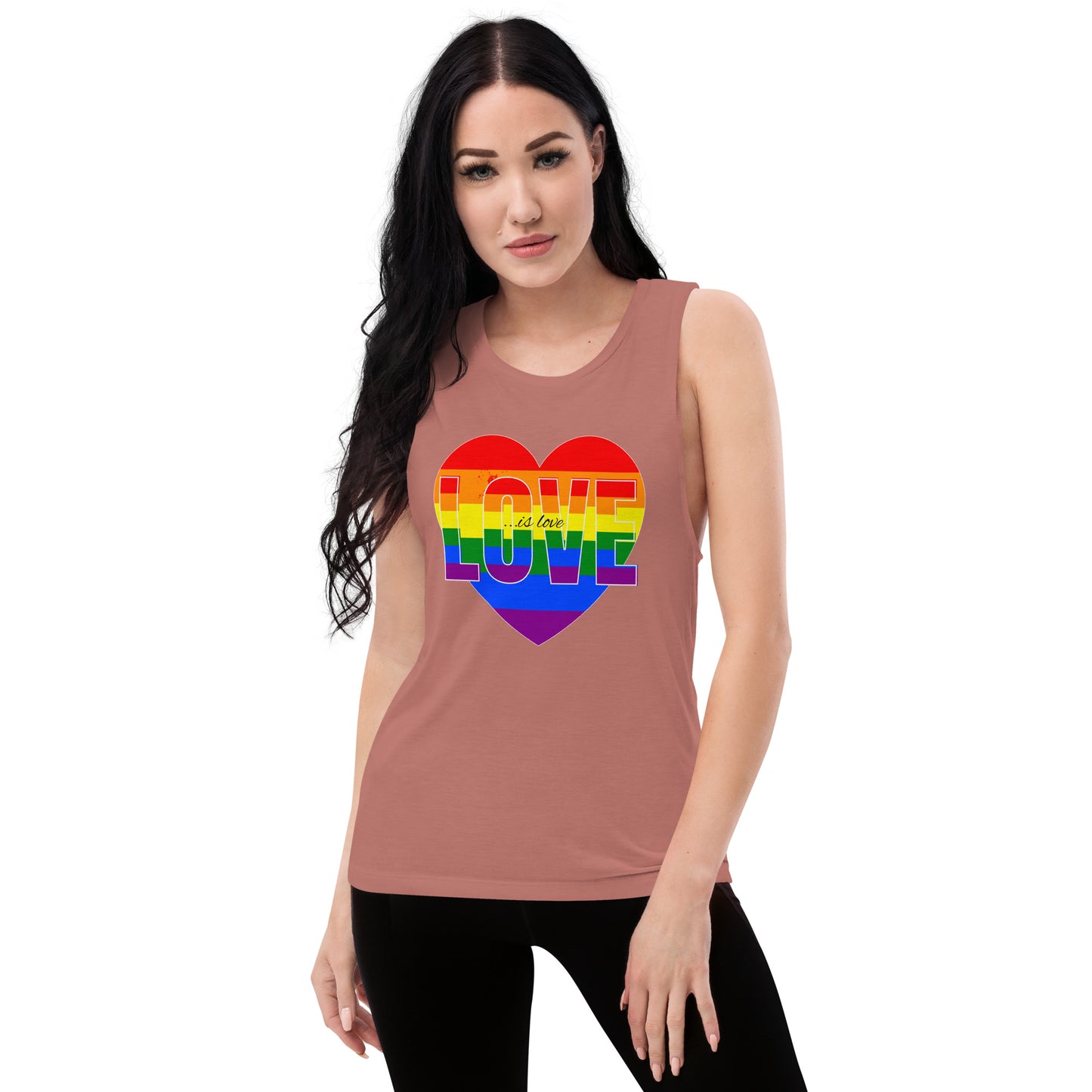 Love Is Love Ladies’ Muscle Tank