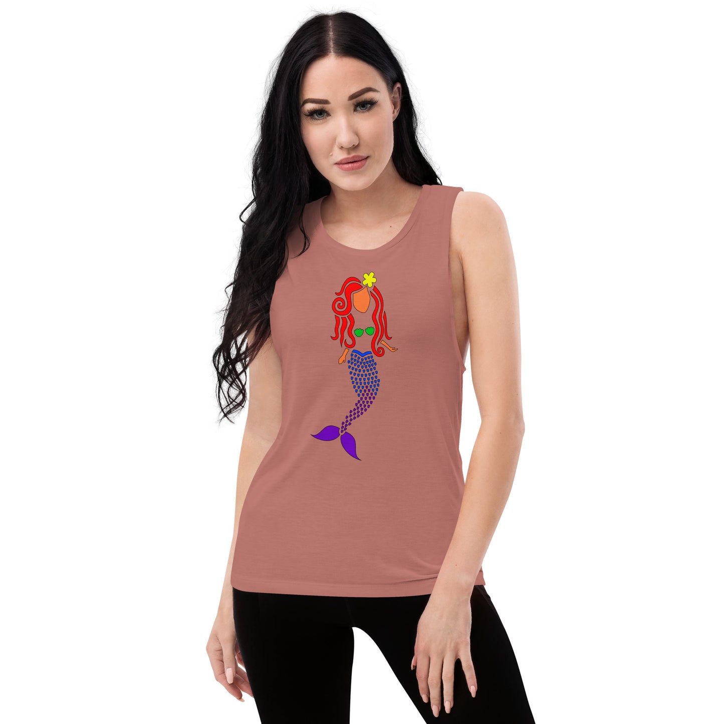 Rainbow Mermaid Ladies’ Muscle Tank