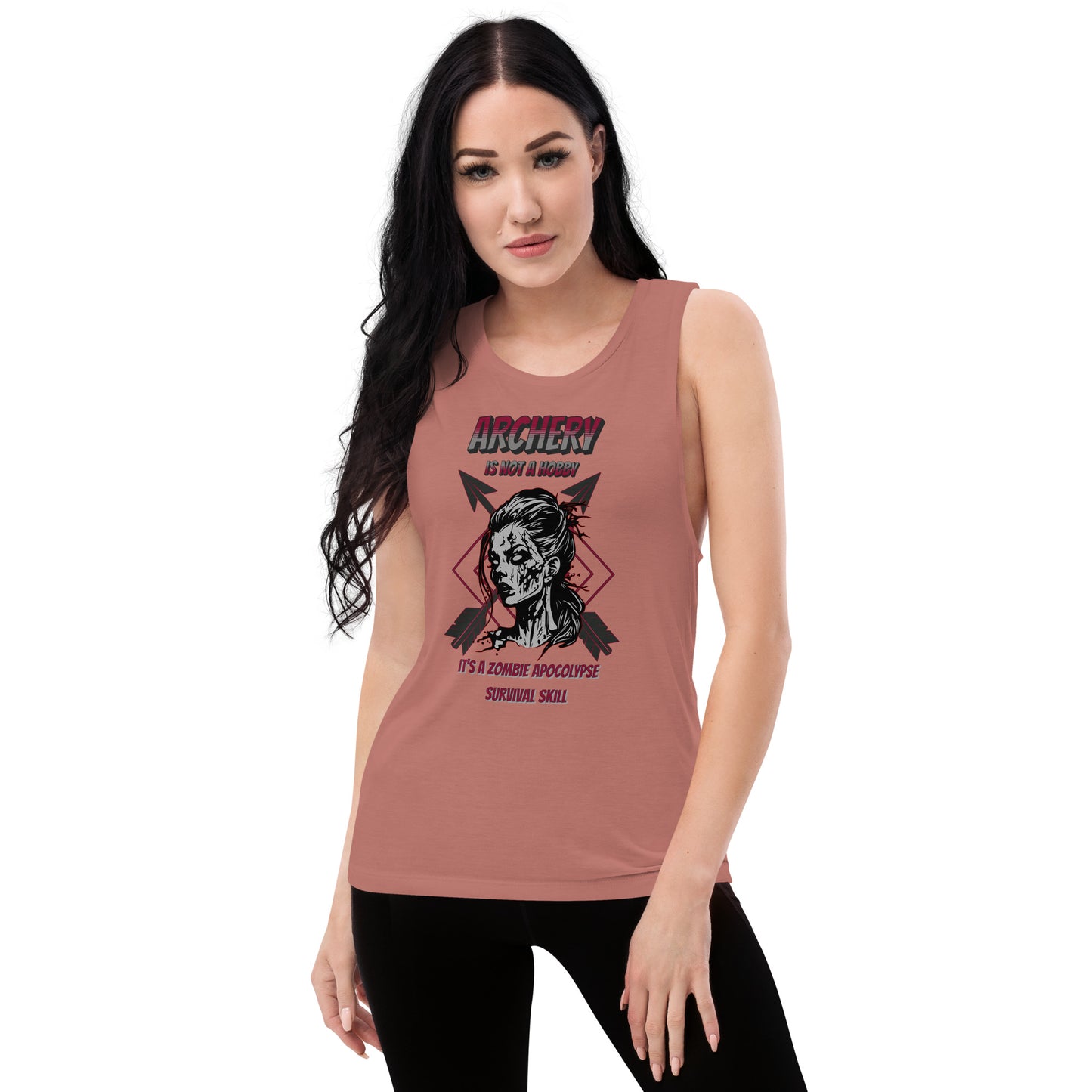 Archery Zombie Apocalypse Ladies’ Muscle Tank