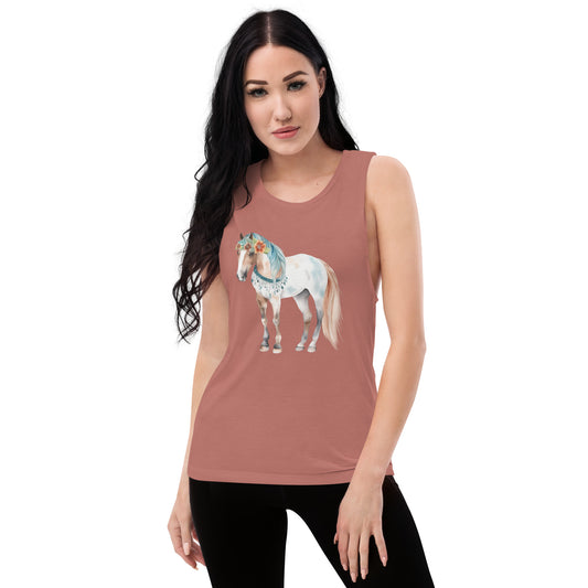 Storybook Horse Ladies’ Muscle Tank