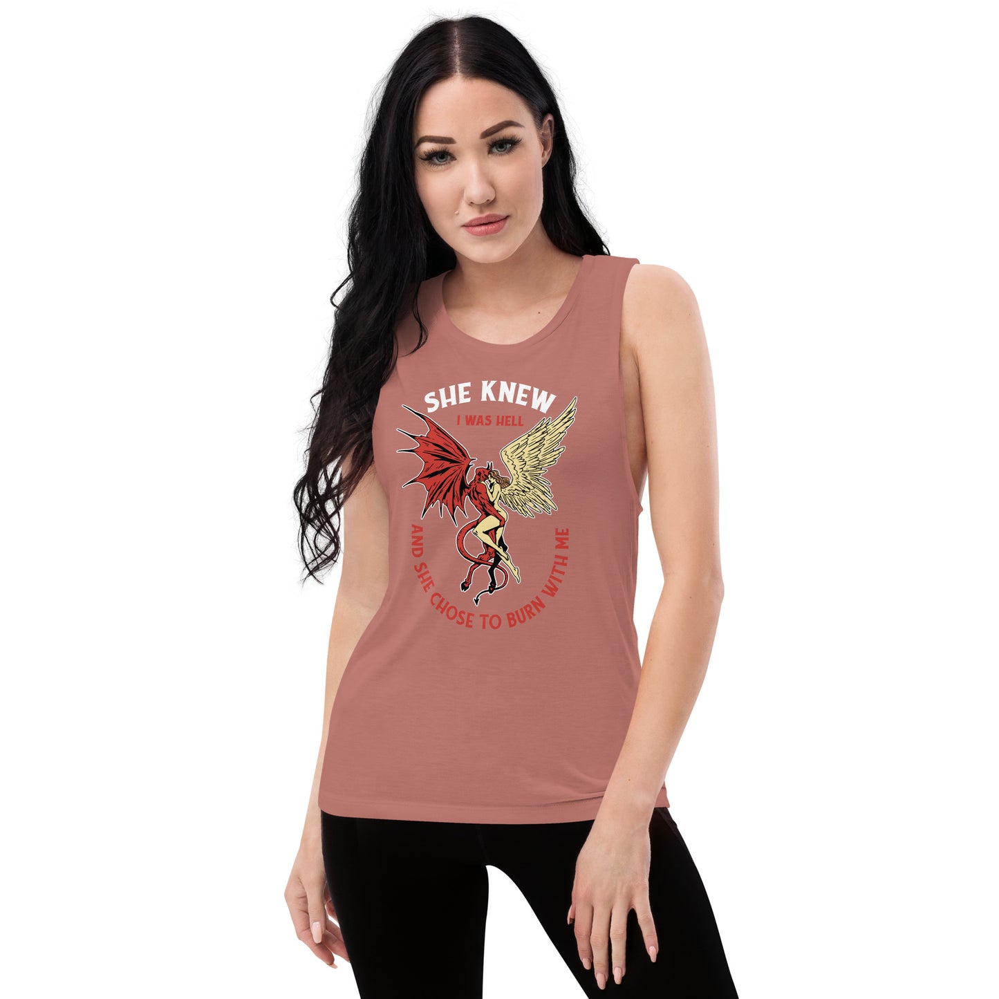 She Knew I Was Hell Ladies’ Muscle Tank
