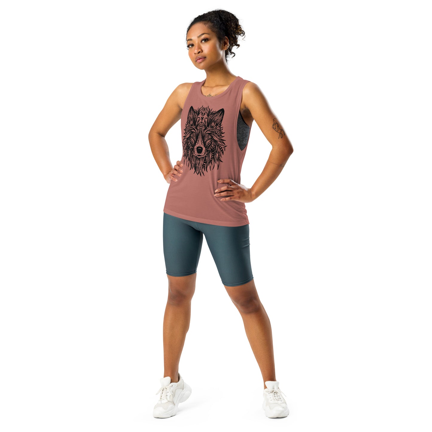 Wolf Mandala Ladies’ Muscle Tank