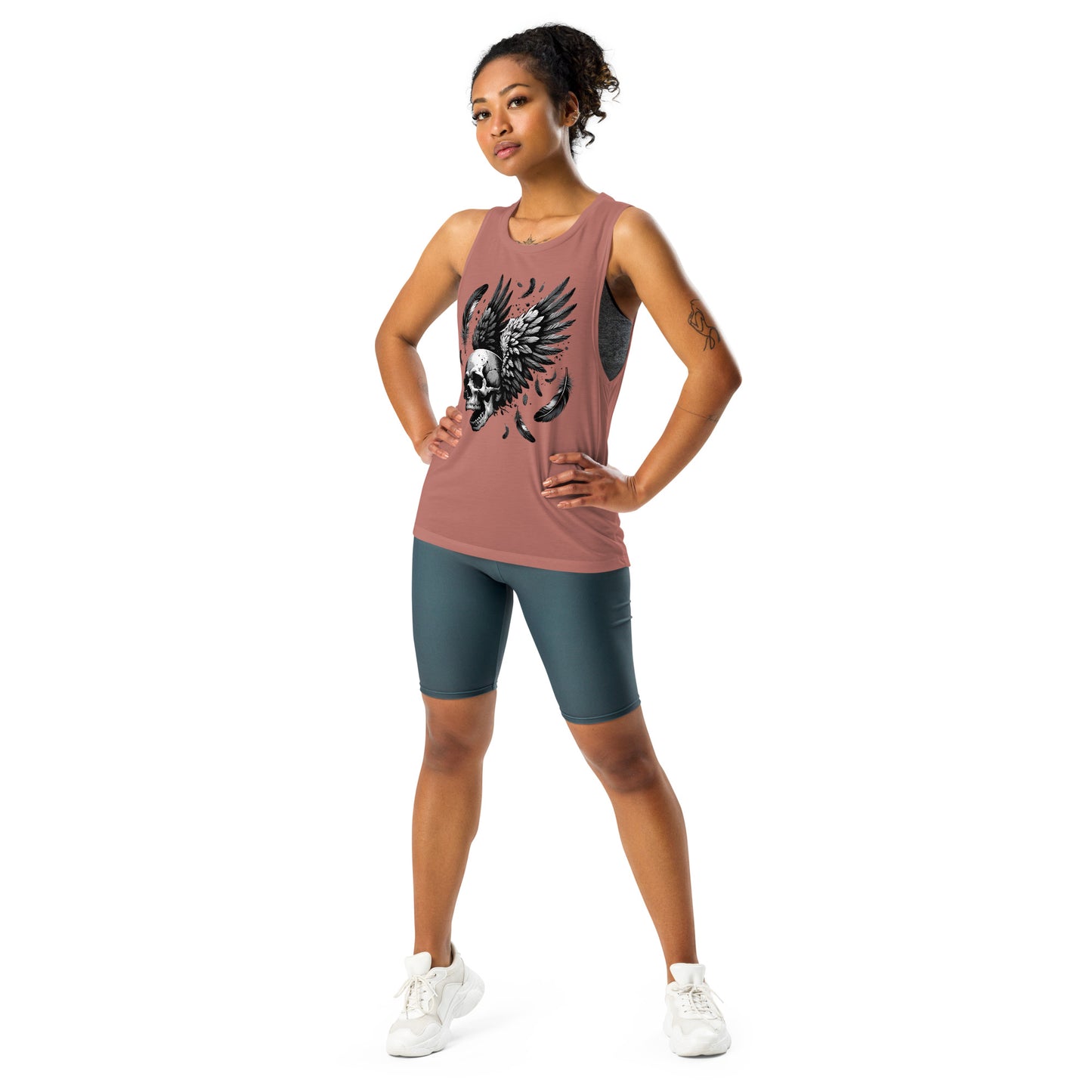 Flying Skull Ladies’ Muscle Tank