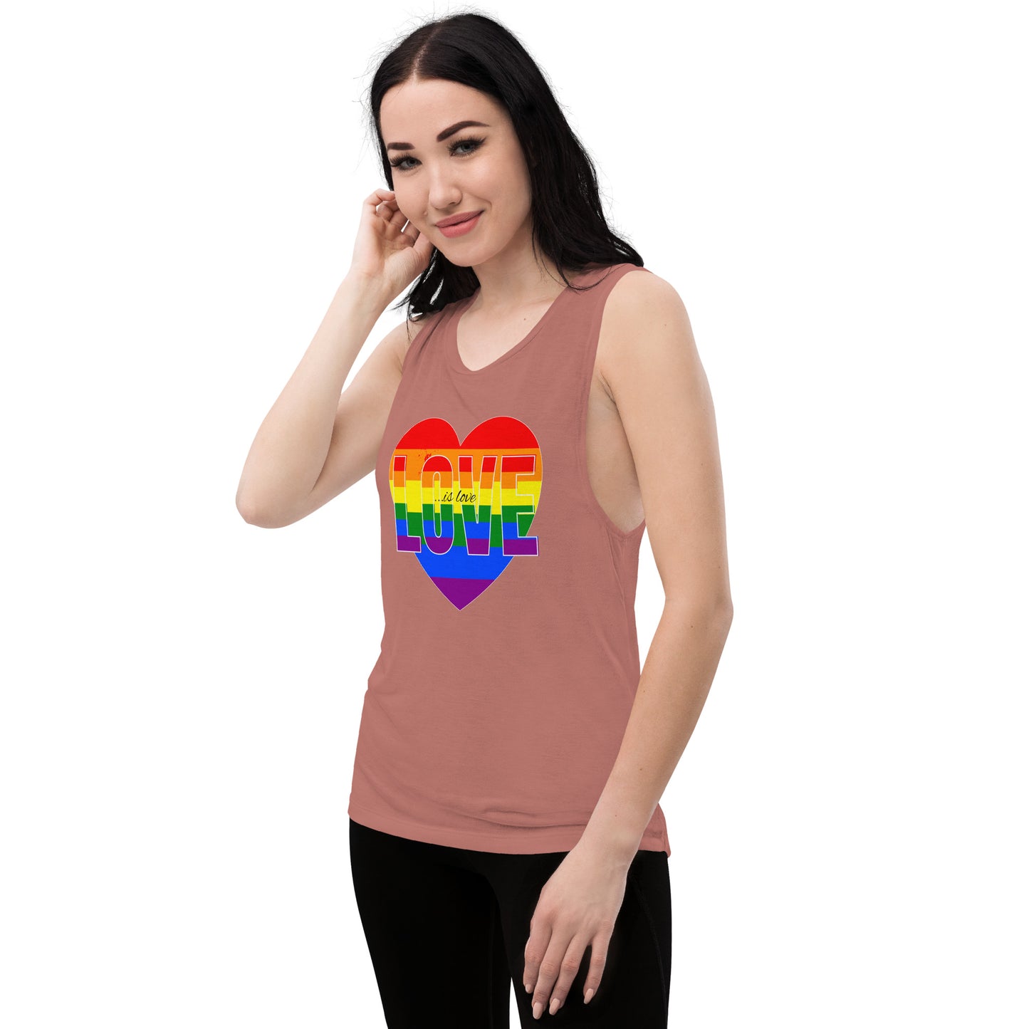 Love Is Love Ladies’ Muscle Tank