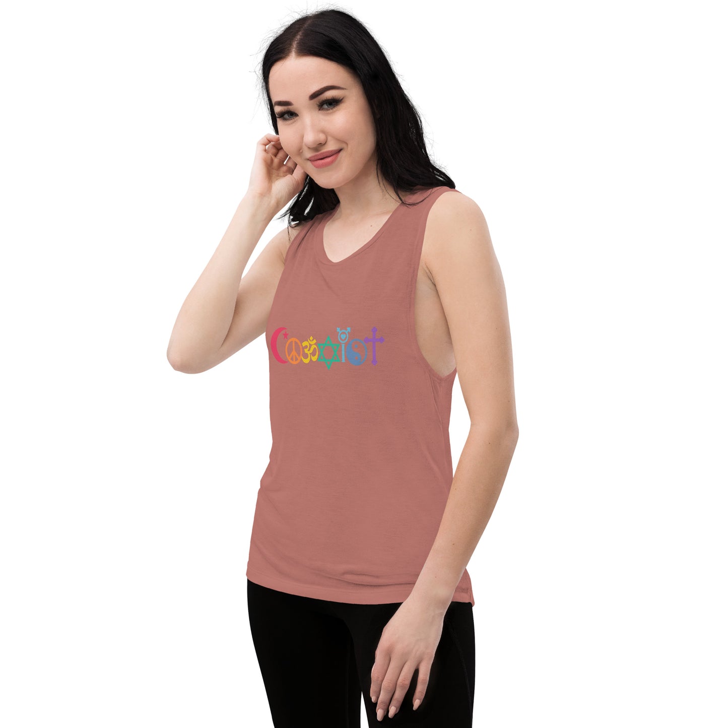 Coexist Rainbow Ladies’ Muscle Tank