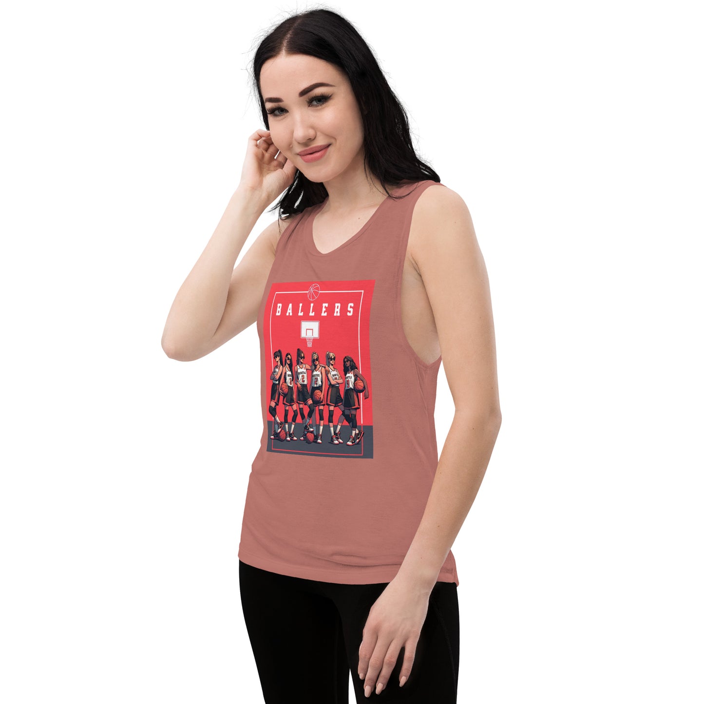 Basketball Ballers Ladies’ Muscle Tank