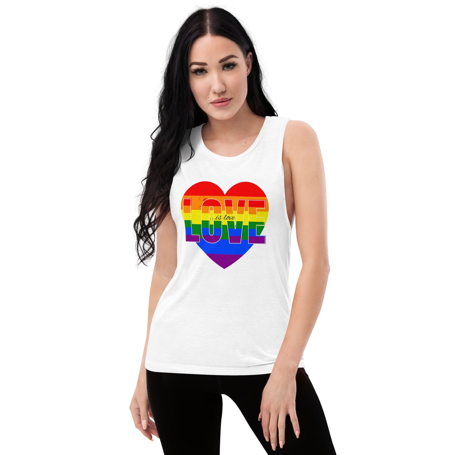 Love Is Love Ladies’ Muscle Tank