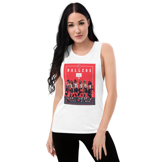 Basketball Ballers Ladies’ Muscle Tank