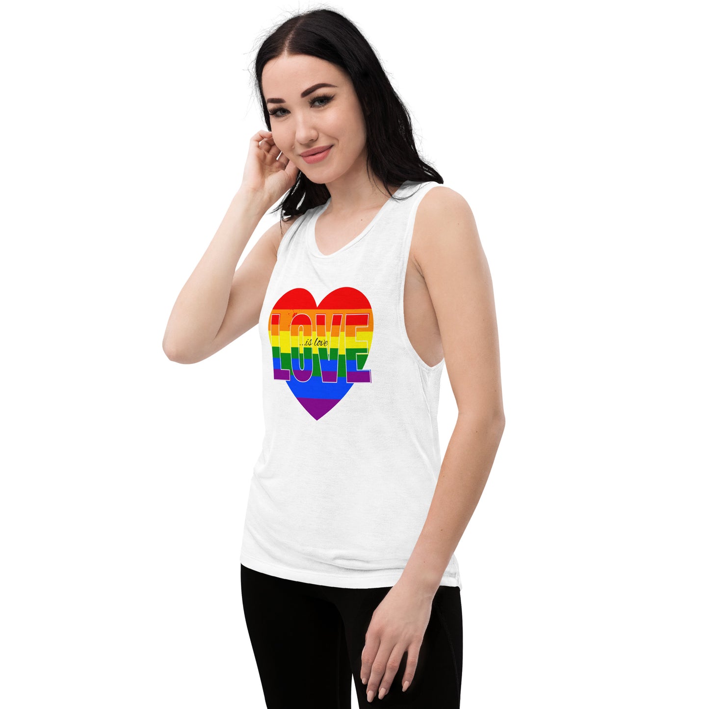 Love Is Love Ladies’ Muscle Tank