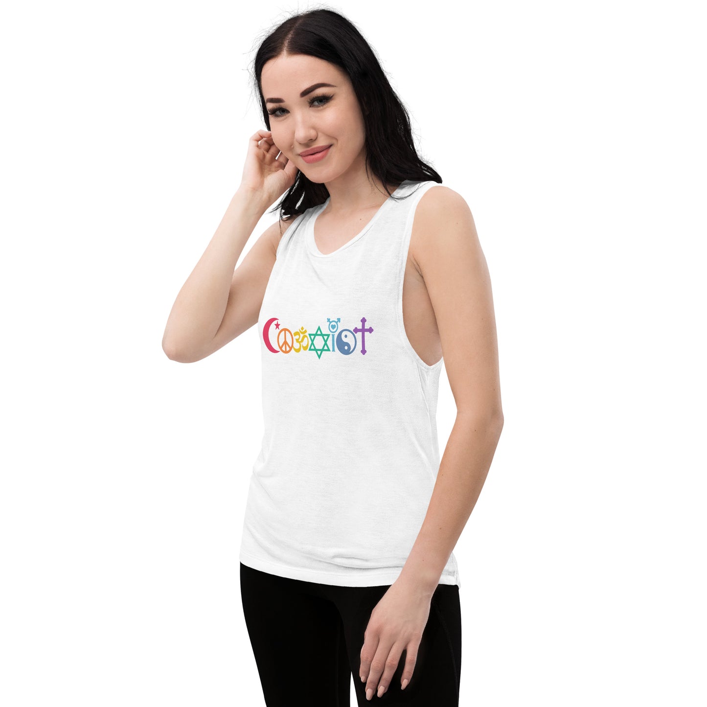 Coexist Rainbow Ladies’ Muscle Tank