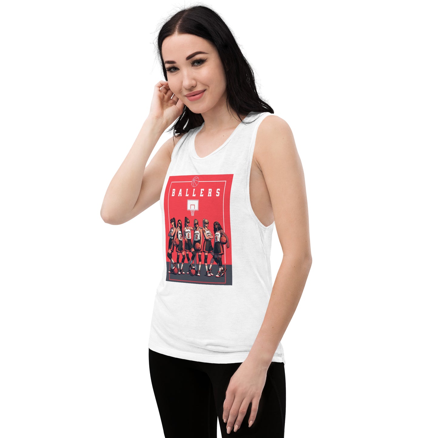 Basketball Ballers Ladies’ Muscle Tank