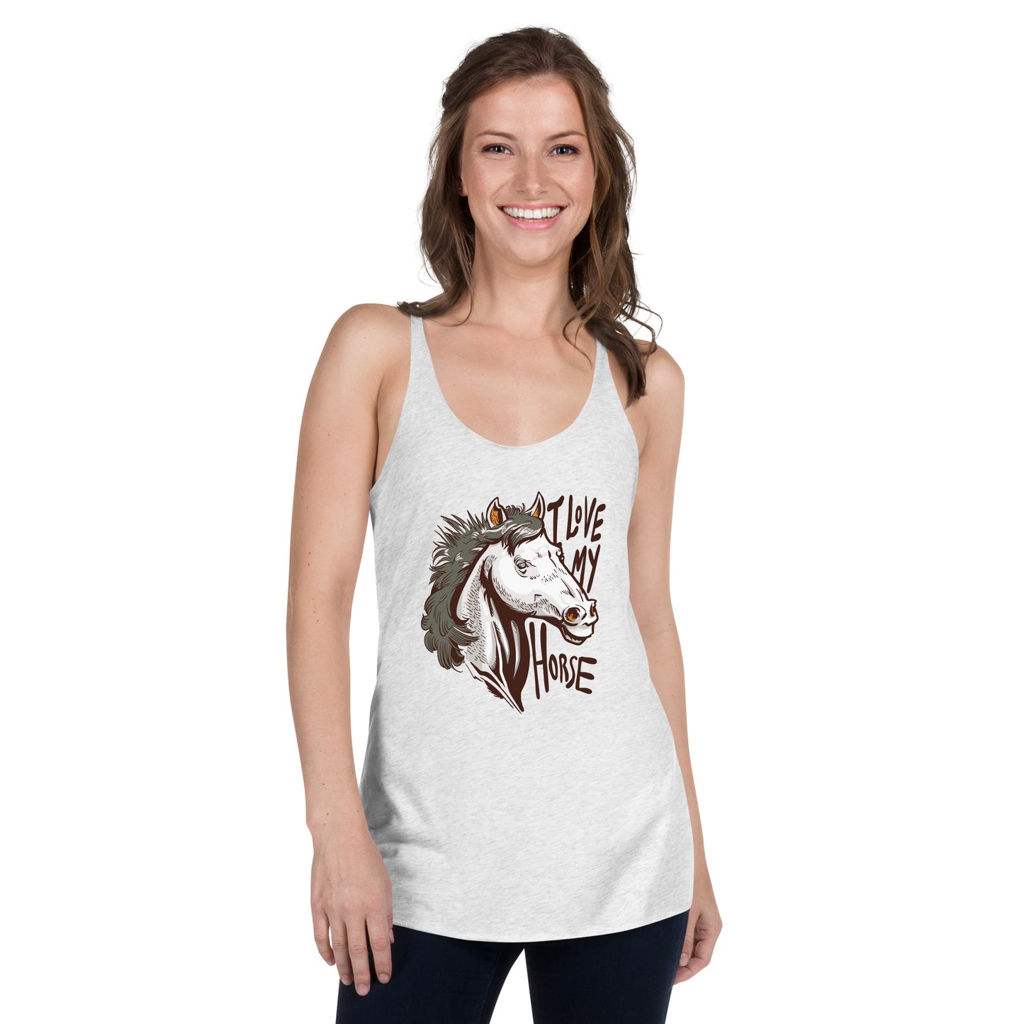 I Love My Horse Women's Racerback Tank